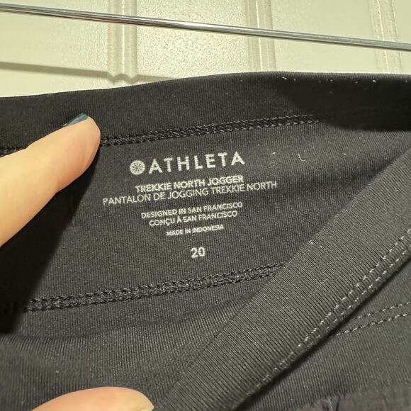 Athleta Trekkie North Joggers Black Plus Size 20 - Picture 4 of 6